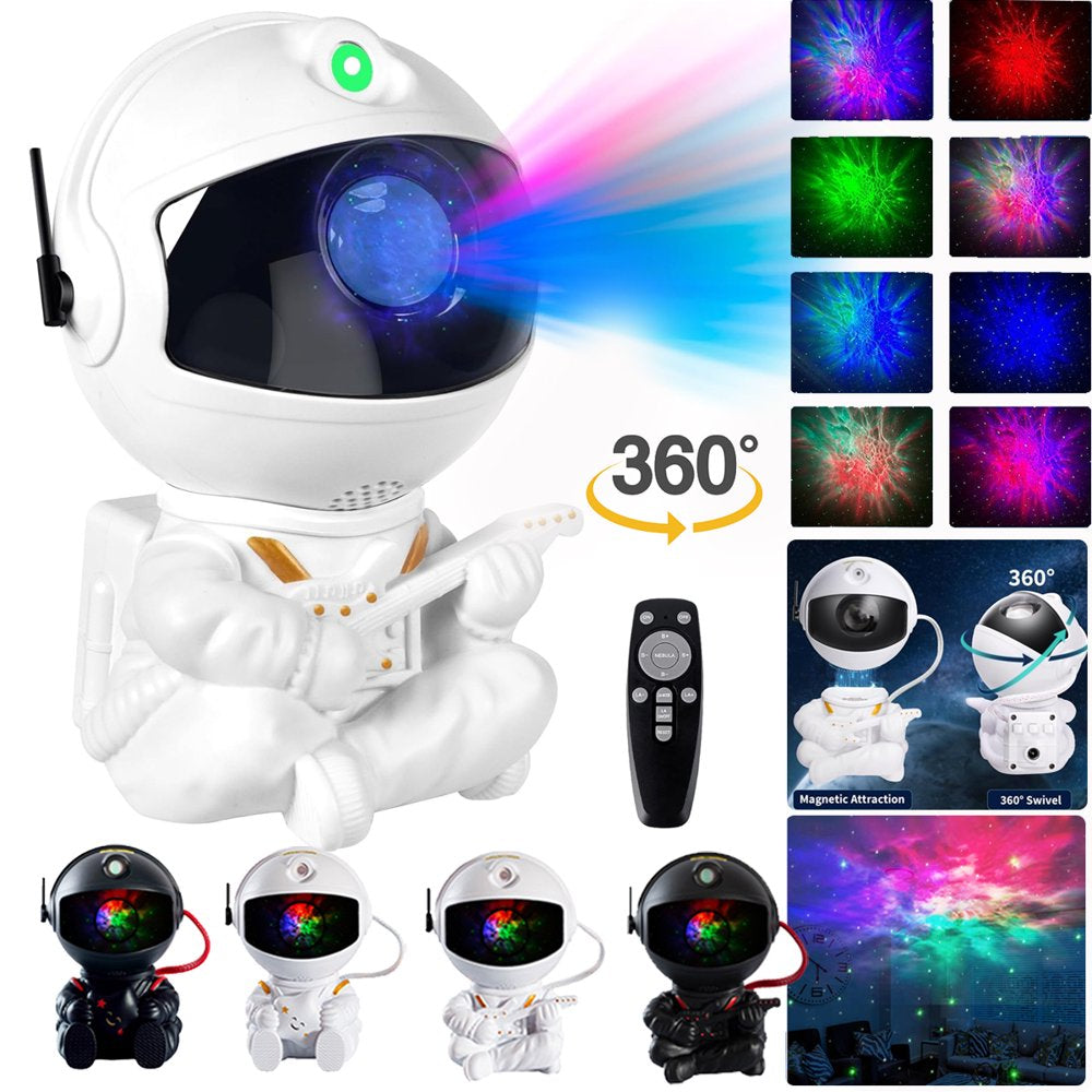 Astronaut Projector, Star Galaxy Projector Night Light for Kids, 360°Adjustable Astronaut Nebula Ceiling Led Lamp Projector for Kids with Timer and Remote for Children Adults Gift